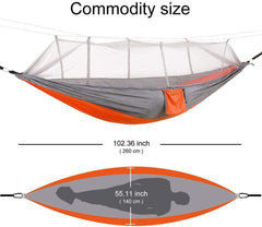 Survival Gears Depot Camping Hammock Outdoor Portable Camping/Garden Hammock with Mosquito Net