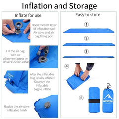 Survival Gears Depot Camping Mat Ultralight Inflatable Sleeping Camping Pad/Mat