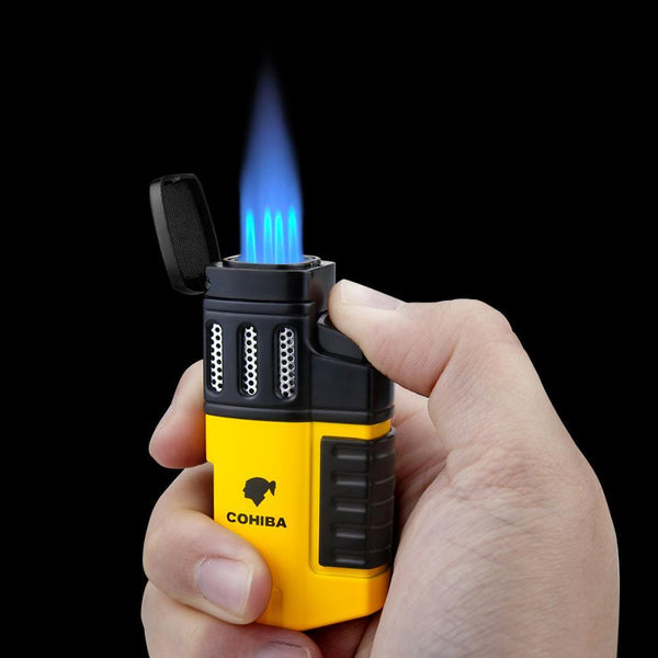 Portable 4 Torch Jet Flame Gas Lighter – Survival Gears Depot Official