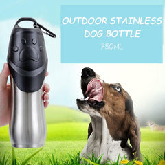 Survival Gears Depot Dog Feeding Portable Stainless Pet Bottle