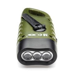 Survival Gears Depot Flashlight Emergency Rechargeable Hand Crank Dynamo Solar LED Flashlight