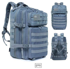 Survival Gears Depot Hiking Bags Gray 45L Military Molle Backpack Tactical Waterproof Rucksack