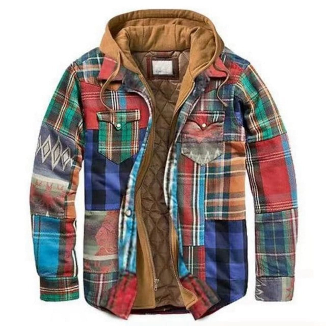 Survival Gears Depot Jackets Color 1 / S Vintage Casual Loose Patchwork Windbreaker