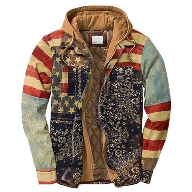 Survival Gears Depot Jackets Color 2 / S Vintage Casual Loose Patchwork Windbreaker