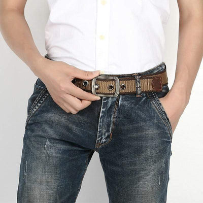 Wiio Metal Buckle Canvas Belt