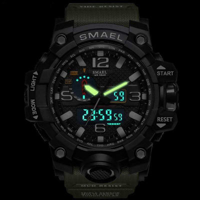 Survival Gears Depot Quartz Watches Military Dual Display Analog Digital Watch