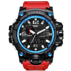 Survival Gears Depot Quartz Watches Red Blue Military Dual Display Analog Digital Watch