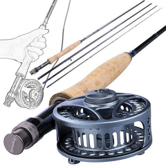 Survival Gears Depot Rod Combo Ultralight Fly Rods and Fishing Reel Set