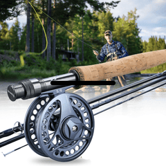 Survival Gears Depot Rod Combo Ultralight Fly Rods and Fishing Reel Set