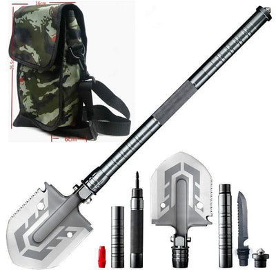 Survival Gears Depot Spade & Shovel Multi function  Foldable Tactical Military Shovel