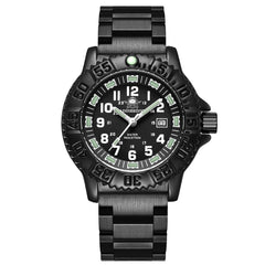 Survival Gears Depot Steel Black Military NATO Nylon Wrist Watch